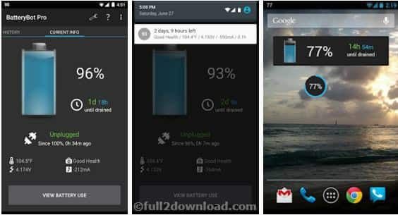 BatteryBot Pro 10.0.3 Download - Show Battery Status & Charge